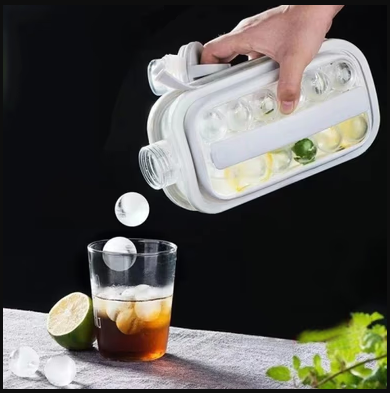 Moule à Glaçons, Bac à Glaçons Portable avec 17 Glaçons – Démoulage Facile